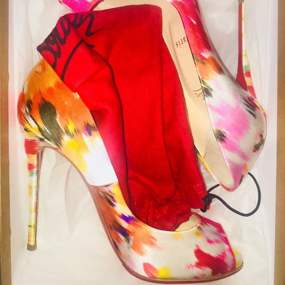 Christian Louboutin Satin Bouquet Pumps Size 37